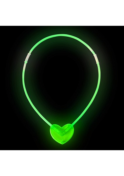 Karanlıkta Yanan Glow Kalp Şekilli Kolye 6 Renk 6 Adet (4940) fırsatları