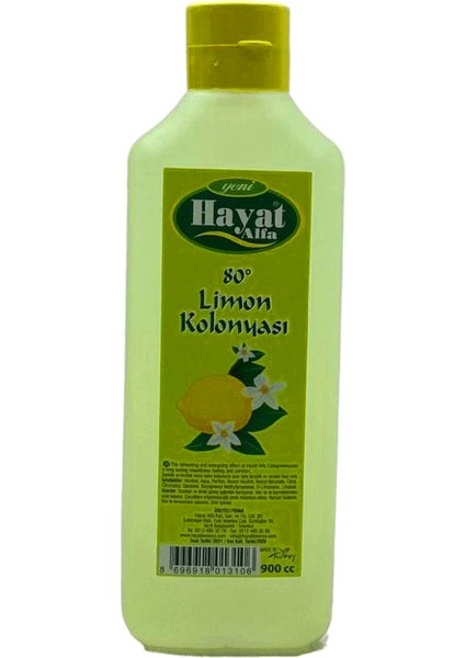 Hayat 900ML Limon Kolonya Bidon (4940)