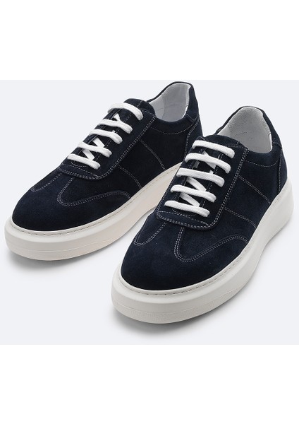Erkek Lacivert %100 Süet Esnek Taban Hafif Casual Ayakkabı B008002