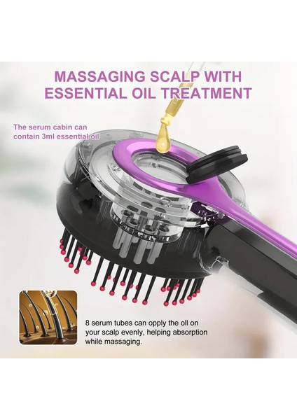 Egonex Çok Fonksiyonlu Elektrikli Saç Derisi Masaj Fırçası