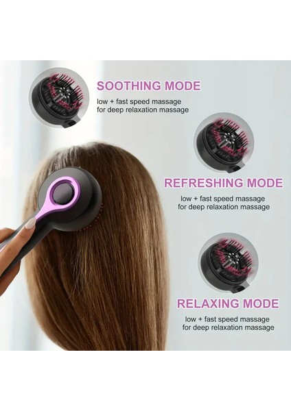 Egonex Çok Fonksiyonlu Elektrikli Saç Derisi Masaj Fırçası