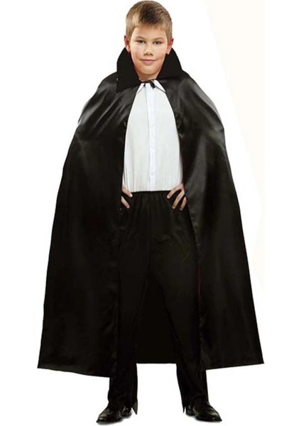 Siyah Renk Yakalı Halloween Pelerini 90 cm modelleri