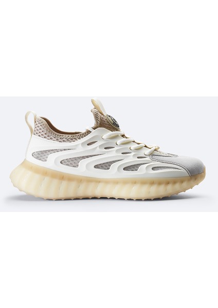 Erkek Bej Nefes Alan Hafif Sneaker Ayakkabı A41Y8023