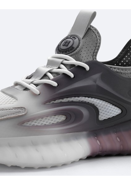 Erkek Gri Nefes Alan Hafif Sneaker Ayakkabı A41Y8024