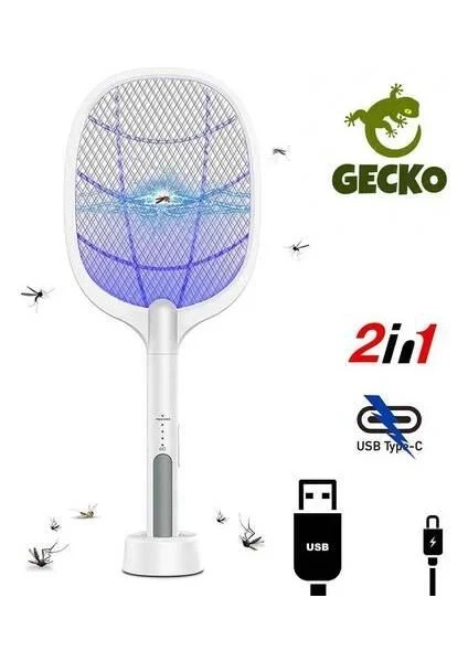 Şarjlı Sinek Öldürücü Masaüstü Standlı,mor Işık Sinek Kovucu Raket indirimleri