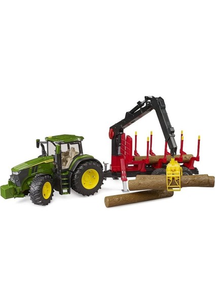 John Deere 7r 350 Traktör& Kütük Taşıyan Römork BR03154