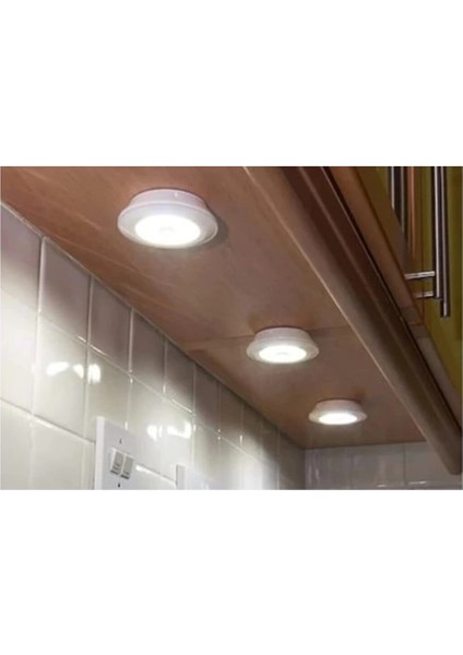 Uzaktan Kumandalı 3 Lü Spot LED Lamba Kablosuz Pilli Işıldak fiyatları