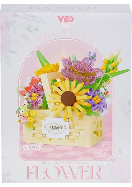 P1294 Panlos Çiçek Buketi 1263 Parça Blok Seti -Vagon Life