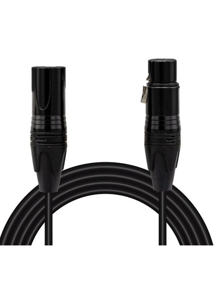 YN105 10 Metre Canon Xlr Dişi - Canon Xlr Erkek Stereo Plastik Jak Mikrofon Ses Kablosu