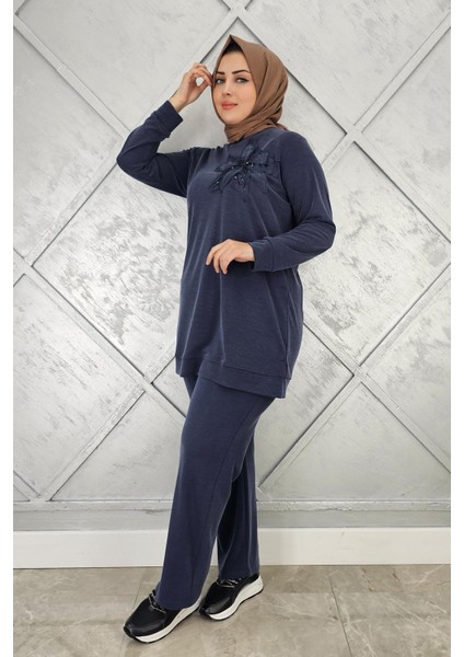 Kadın Dikme Detaylı Tesettür Takım modelleri