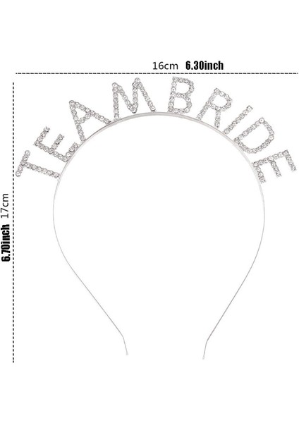 Gümüş Kaplama Kristal Taşlı Team Bride Taç fiyatları