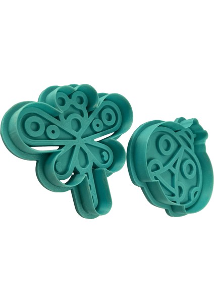 Doğa Dostları Ikili Kurabiye Kalıbı Seti | Yusufçuk ve Uğur Böceği | Bahçe Partisi | Şeker Hamuru,kil Şekillendirici fiyatları