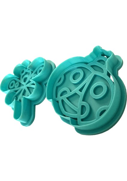 Doğa Dostları Ikili Kurabiye Kalıbı Seti | Yusufçuk ve Uğur Böceği | Bahçe Partisi | Şeker Hamuru,kil Şekillendirici modelleri