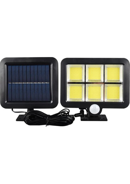 120 Cob LED Solar Panelli 3 Modlu Duvar Lambası