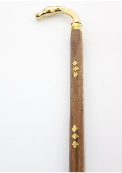 Pirinç At Büstü Baston Model 2