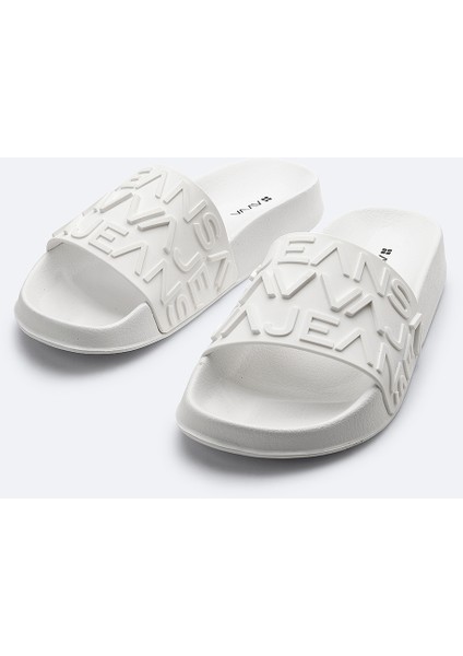 Erkek Beyaz Esnek Taban Hafif Terlik A51Y8305
