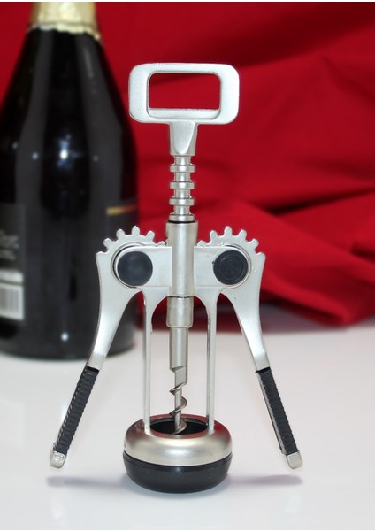 Paslanmaz Çelik Tirbuşon Şarap Açacağı Model 4