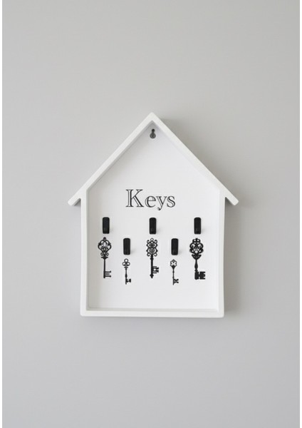 Ahşap Anahtarlık Ev Şekilli 5 Li Askılık modelleri