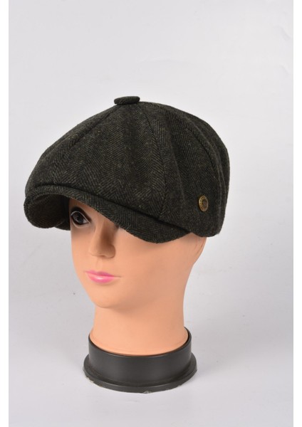 Çocuk Kışlık 8 Parca Hakiki Yün Model Peaky Blinders Kasket Şapka
