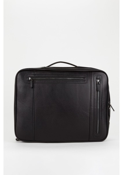 %100 Hakiki Deri 15,6 Inç Laptop & Evrak Çantası Sırt Çantası