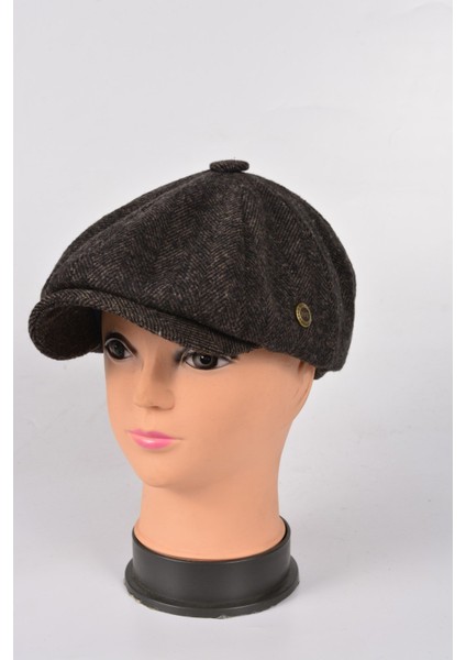 Çocuk Kışlık 8 Parca Hakiki Yün Model Peaky Blinders Kasket Şapka