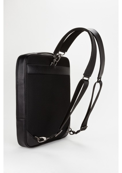 %100 Hakiki Deri 15,6 Inç Laptop & Evrak Çantası Sırt Çantası