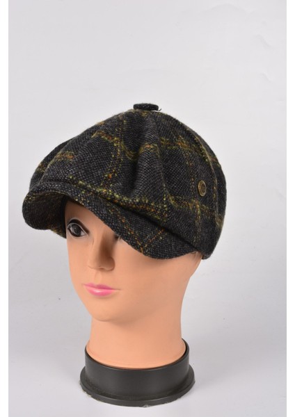 Çocuk Kışlık 8 Parca Hakiki Yün Model Peaky Blinders Kasket Şapka