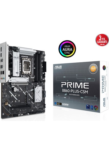 Prıme B860-PLUS-CSM 4x Ddr5 Dp/hdmı 3x M.2 1x 2.5glan Usb3.2 1851P Anakart