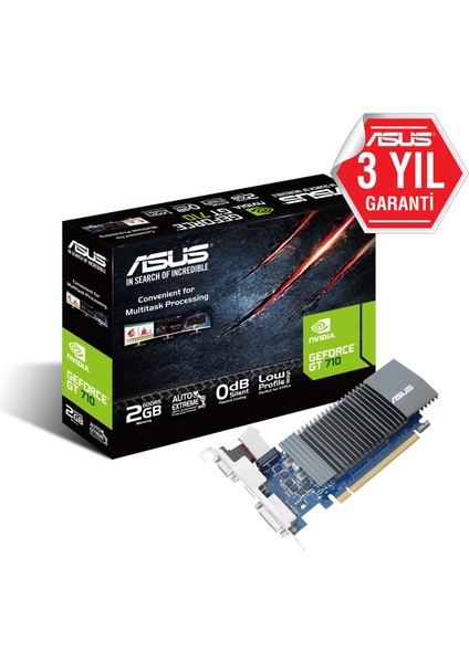 Asus GT710-SL-2GD5-BRK-EVO Geforce GT710 Lp 2gb Ddr5 64BIT Vga/dvı/hdmı modelleri
