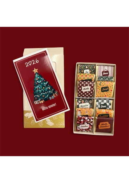 Yeni Yıl Hediye Seti - Yeni Yıl Çikolata Magnet - Yılbaşı Hediye Çikolata fiyatları