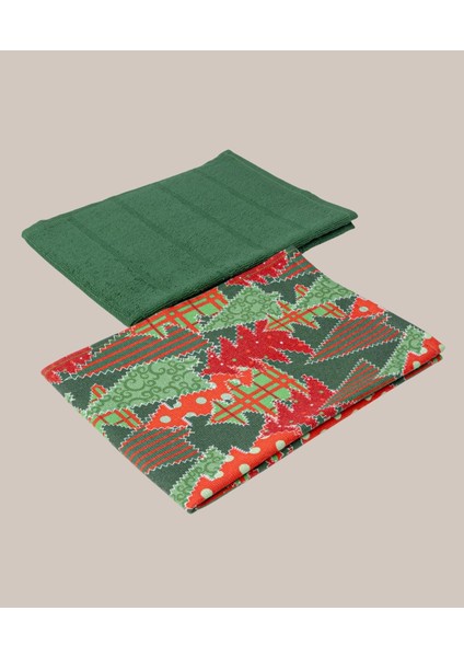 Yılbaşı 2'li Mutfak Havlusu