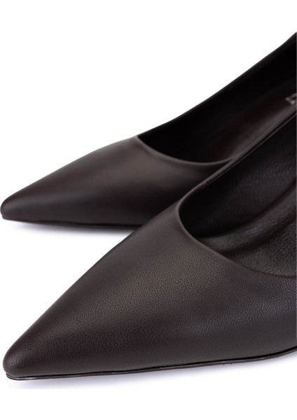 Kadın Suni Deri Kahverengi Topuklu Ayakkabı 1160 2026 Bn Ayk SK25-26 Kahve Dr modelleri