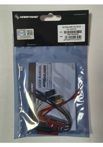 Skywalker V2 15A Yeşil Esc 2–3s – Bec 5V 2A – Fırçasız Drone Motoru Hız Kontrolcüsü