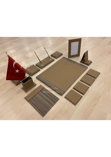 Ofis Sümen Takımı/krem / 12 Parça