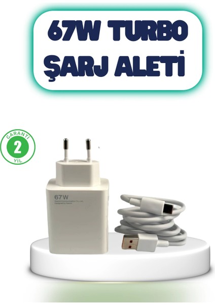 67 Watt Hızlı Şarj Aleti Poco F2 F3 F4 Uyumlu