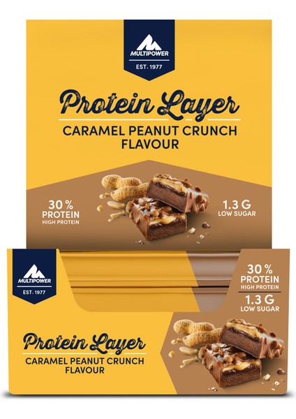 Proteın Layer Çıtır Çıtır Karamel Fıstık Cruch Yüksek Protein Bar