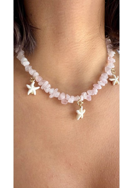 Renkli Sedef Yıldızlı Kolye