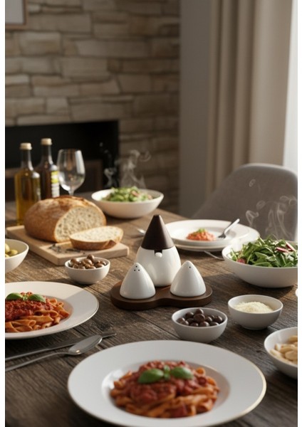 3 Lü Baharat Seti Bambu Kapaklı Seramik fiyatları