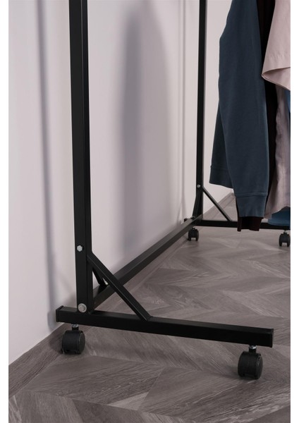 Çift Katlı Tek Taraflı 6 Bastonlu Siyah Askılık fiyatları