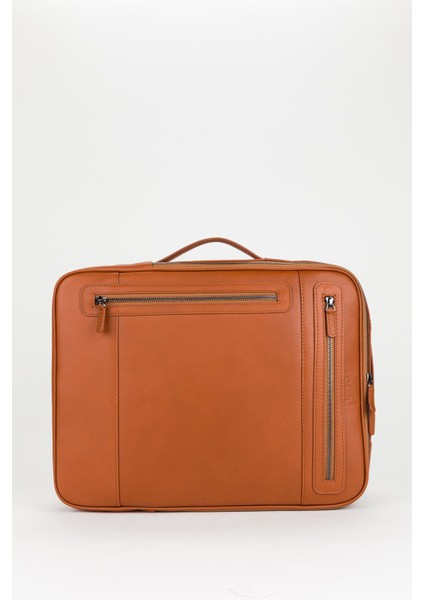 %100 Hakiki Deri 15,6 Inç Laptop & Evrak Çantası Sırt Çantası