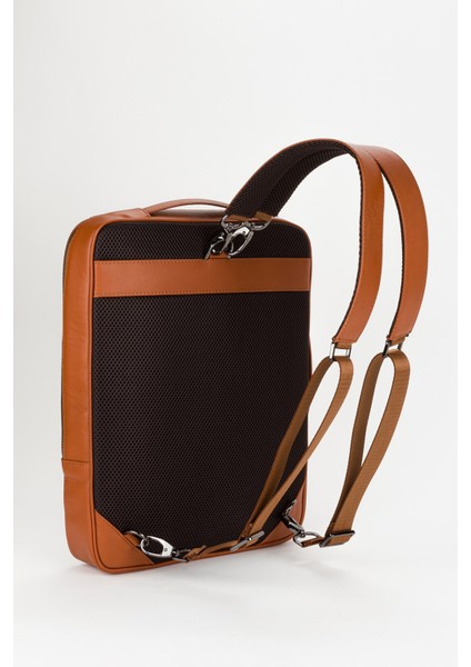 %100 Hakiki Deri 15,6 Inç Laptop & Evrak Çantası Sırt Çantası