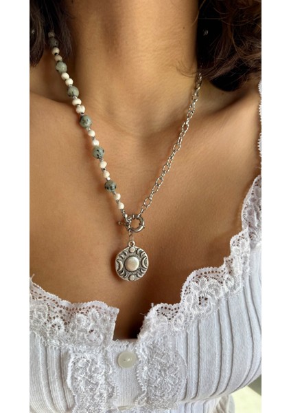 Afrika Turkuazı Inci Tasarım Kolye fiyatları