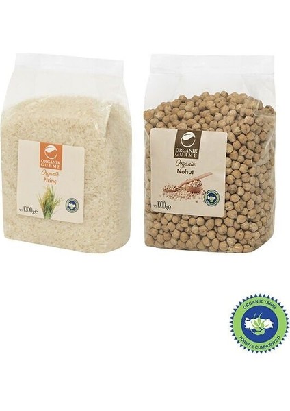 Organik Pirinç 1000GR - Nohut 1000GR