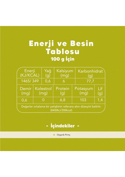 Organik Pirinç 1000GR - Nohut 1000GR fiyatları