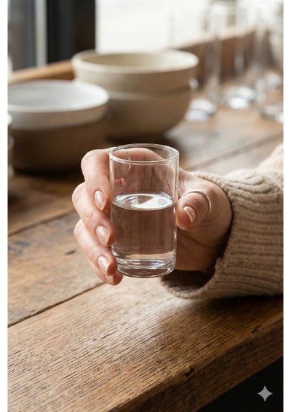 Finesse 4'lü Kristal Shot ve Kahve Yanı Su Bardağı Seti 60 cc - 64008