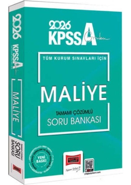 Yargı Yayınları 2026 Kpss A Grubu Tüm Kurum Sınavları Için Maliye Tamamı Çözümlü Soru Bankası