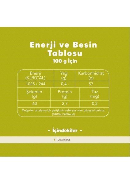 Organik Dut Pekmezi 380 gr + Organik Tahin 330 gr fiyatları