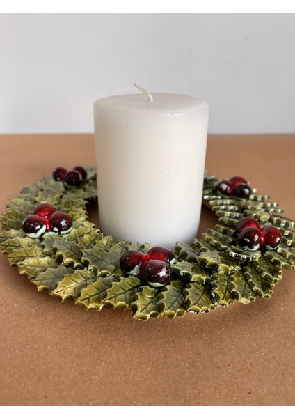 El Yapımı Kokinalı Seramik Çelenk Duvar Veya Masa Dekoru modelleri