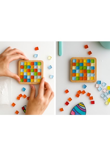 Mozaik Sanat Seti | 6–12 Yaş El Becerisi & Yaratıcılık – Mutlulama