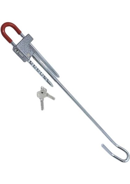 Oto Emniyet Kilidi Anahtarlı ( Pedal + Direksiyon Kilitleyici ) 60 cm